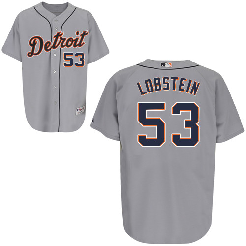 Kyle Lobstein #53 mlb Jersey-Detroit Tigers Women's Authentic Road Gray Cool Base Baseball Jersey
